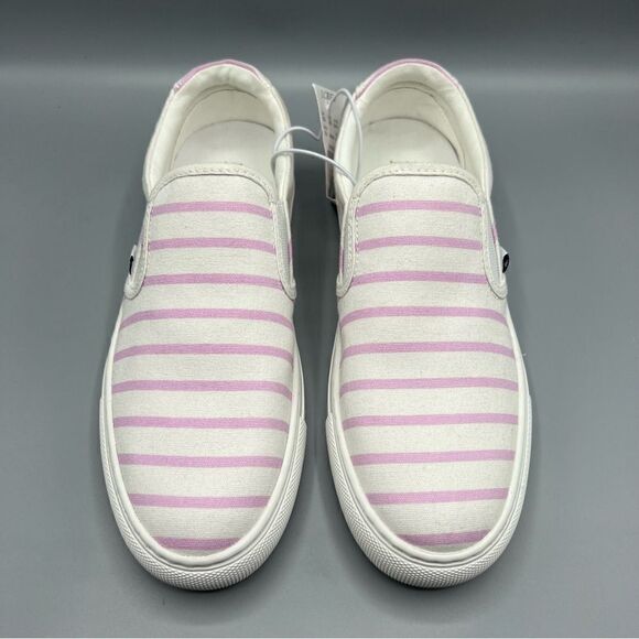 J. Crew Pink Stripe Road Trip Slip On Sneakers - Picture 4 of 6